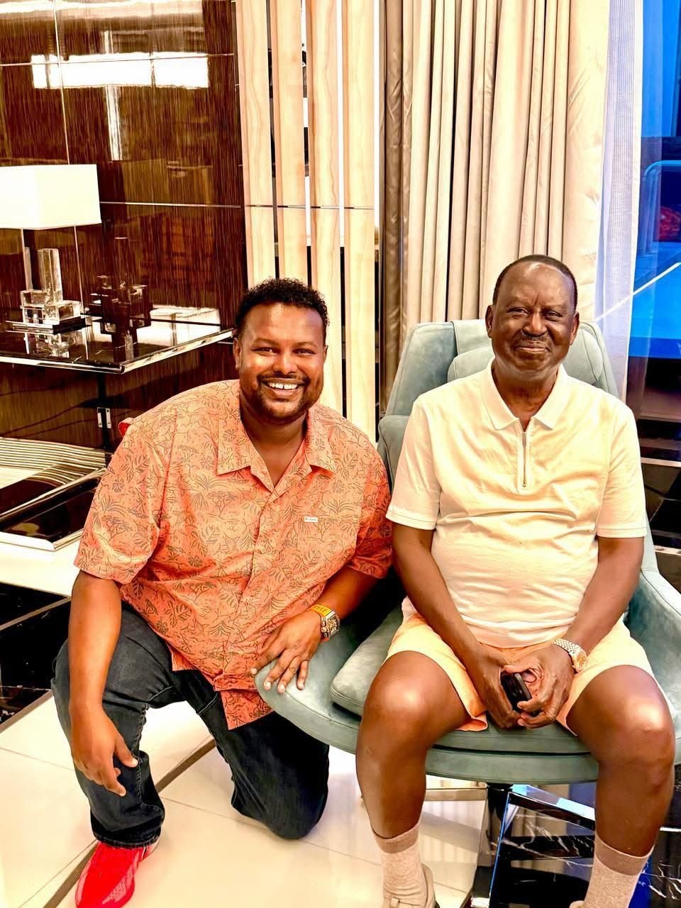 With the late Rt. Hon. Raila Odinga
